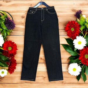 Gloria Vanderbilt Jeans Womens Size 14 M / 31” Inches Long Dark Blue High-Rise